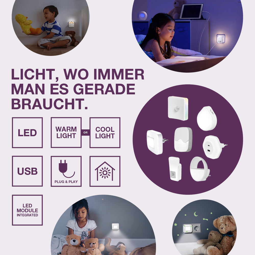 LEDVANCE LUNETTA® LED USB Nachtlicht Weiß 13W