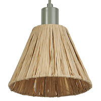 LEDVANCE DECOR Pendelleuchte Decor Raffia grün-braun, E27, 200 mm