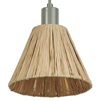 OSRAM DECOR Pendelleuchte Decor Raffia grün-braun, E27, 200 mm
