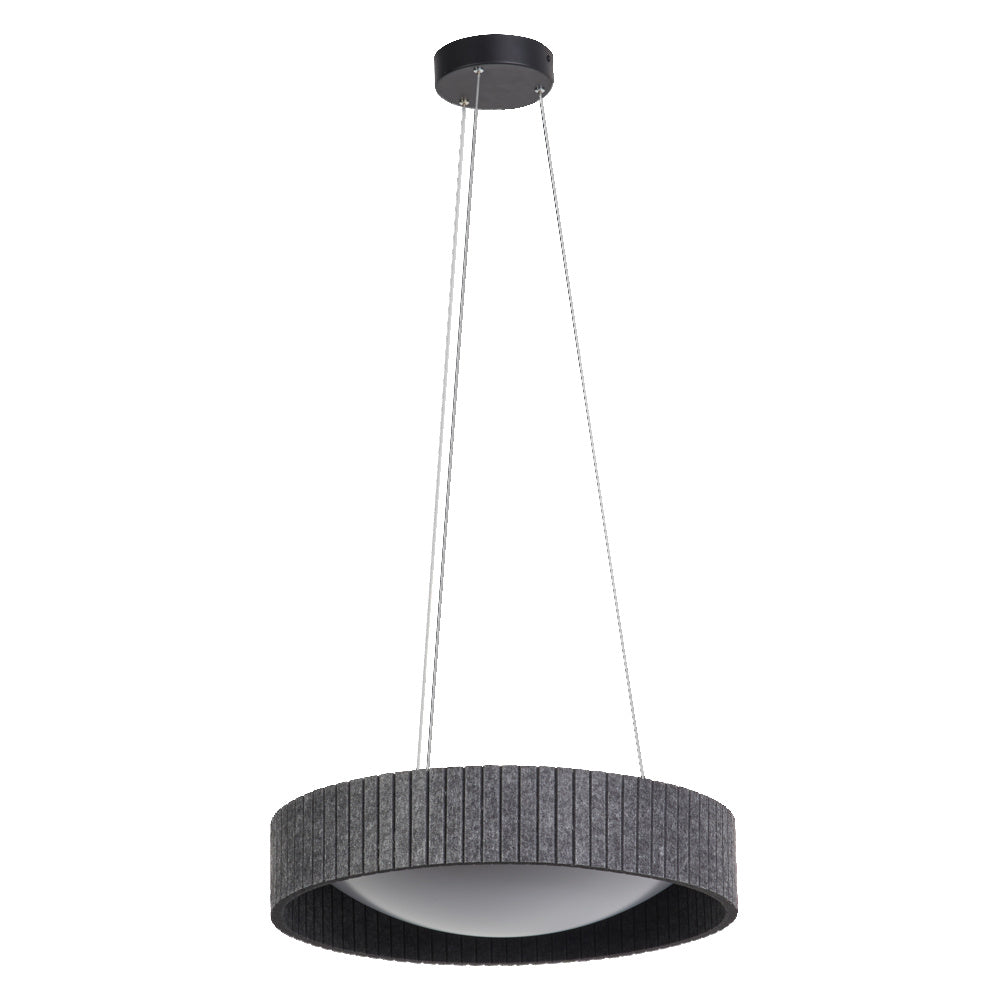 Decor Felt Cylinder Pendant Pendelleuchte 28W 830 Dark Gray