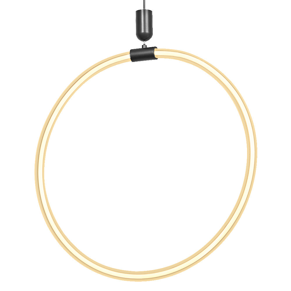 LEDVANCE Decor Aura Pendelleuchte Vert aus geschwungenem Polycarbonat mit LED und Filament-Design, 18 W, 2000 lm, 3000 K, 830 warmweiß, Click dimmbar, dunkelgrau, Kunststoff (PC), 498 mm, IP20