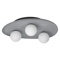 OSRAM DECOR Concrete Nest Deckenleuchte Grau, 3-flammig, G9
