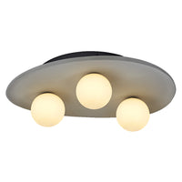 OSRAM DECOR Concrete Nest Deckenleuchte Grau, 3-flammig, G9