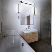 OSRAM ORBIS Tube Badezimmer Spiegel-/Wandleuchte Blasen-Glas 12W 60cm schwarz