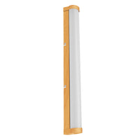 OSRAM ORBIS Tube Badezimmer Spiegel-/Wandleuchte Frost-Glas 12W 60cm Holzdekor
