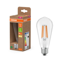 OSRAM LED-Globe-Lampe + Filament EEK A, E27, 7.2W, 2700K