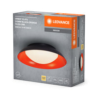 LEDVANCE ORBIS Plate Deckenleuchte 19W 310mm schwarz/orange