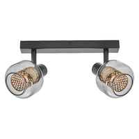 OSRAM DECOR Spot Firefly Deckenleuchte, OSRAM Lampe inklusive, schwarz, 2 x 2.8W, E14