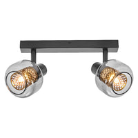 OSRAM DECOR Spot Firefly Deckenleuchte, OSRAM Lampe inklusive, schwarz, 2 x 2.8W, E14
