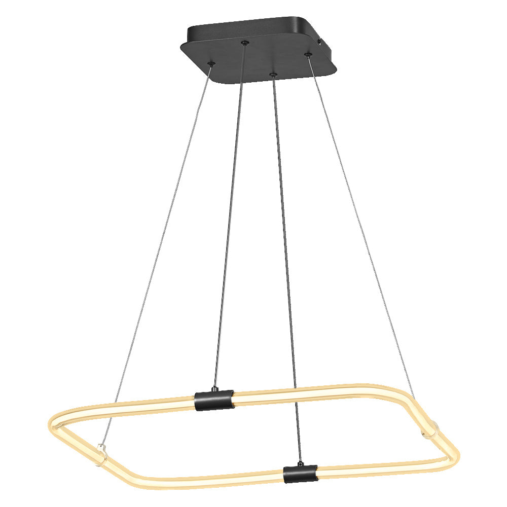 OSRAM DECOR Tetragon Pendelleuchte, 18W, 3000K, 2000lm, Warmweiß, Click DIM