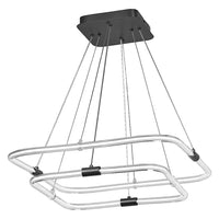 OSRAM DECOR Tetragon Pendelleuchte, 23W, 3000K, 2500lm, Warmweiß, Click DIM