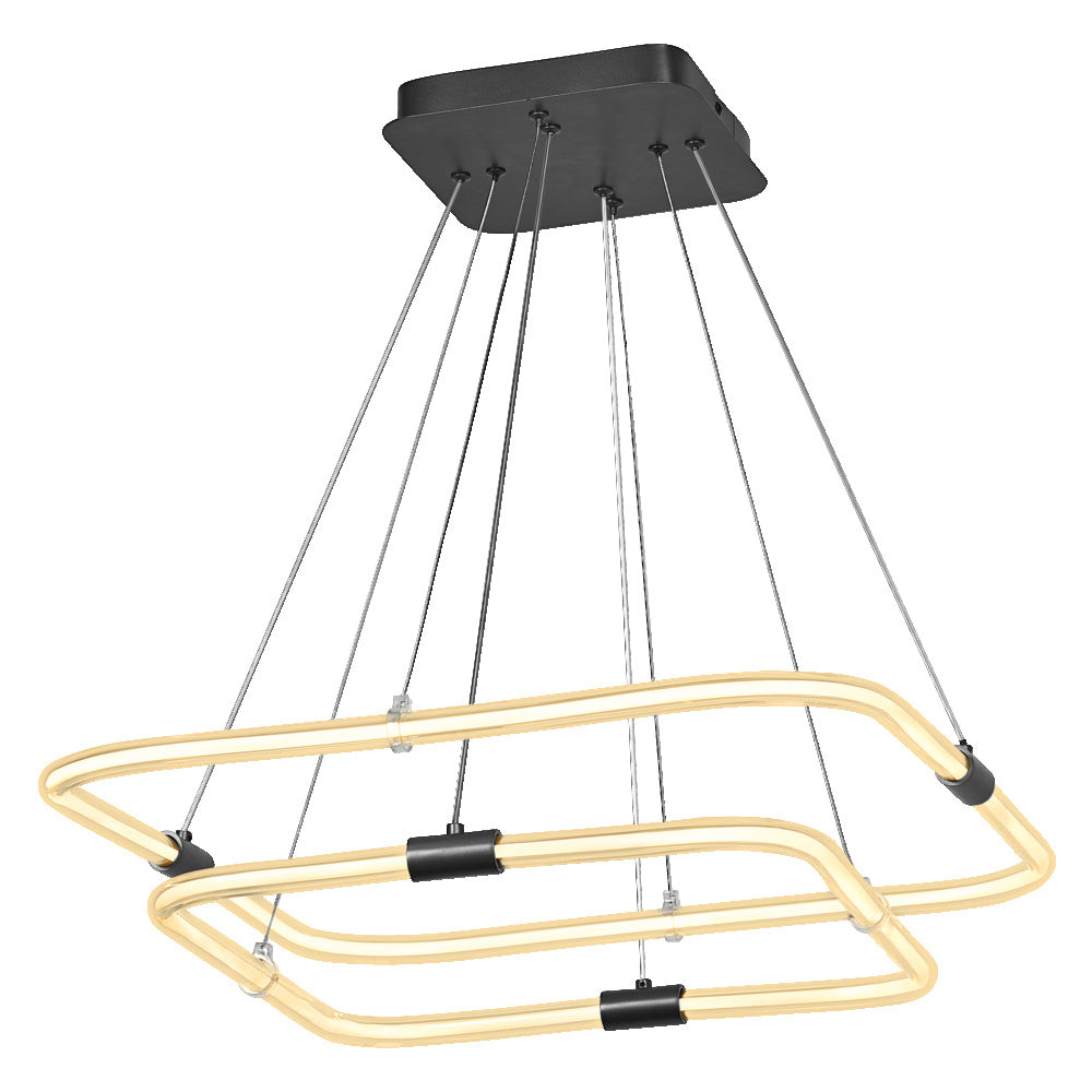 OSRAM DECOR Tetragon Pendelleuchte, 23W, 3000K, 2500lm, Warmweiß, Click DIM