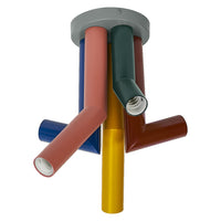 OSRAM DECOR Straw Deckenleuchte, 5-flammig, E27, Multicolor