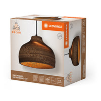 LEDVANCE DECOR Pendelleuchte Decor Cardboard Hat braun, E27