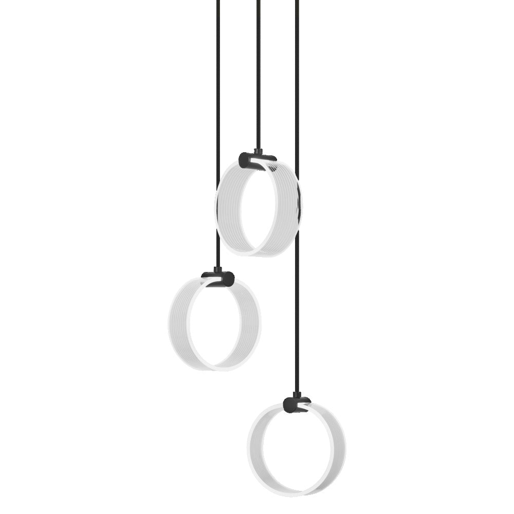 OSRAM DECOR Circle Pendelleuchte, 3 Pendel, 20W, Click CCT Black