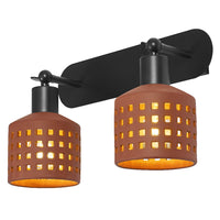 LEDVANCE DECOR Clay Windows Wandleuchte Braun, 2-flammig, E27