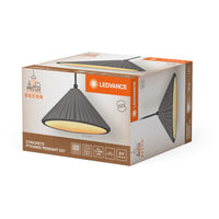 LEDVANCE DECOR Concrete Pyramid Beton Pendelleuchte, E27, 250 mm, inkl. Leuchtmittel