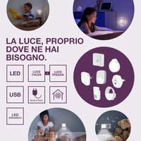 OSRAM NIGHTLUX® Hall Batterie LED Nachtlicht mit Sensor 0,3W / 4000K Kaltweiß, weiß