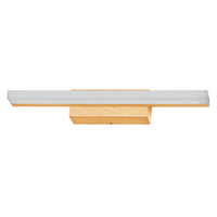 OSRAM Orbis Mirror Spiegelleuchte, Badezimmer, Click-CCT, 6.8W, 40cm, Holzdekor, IP44