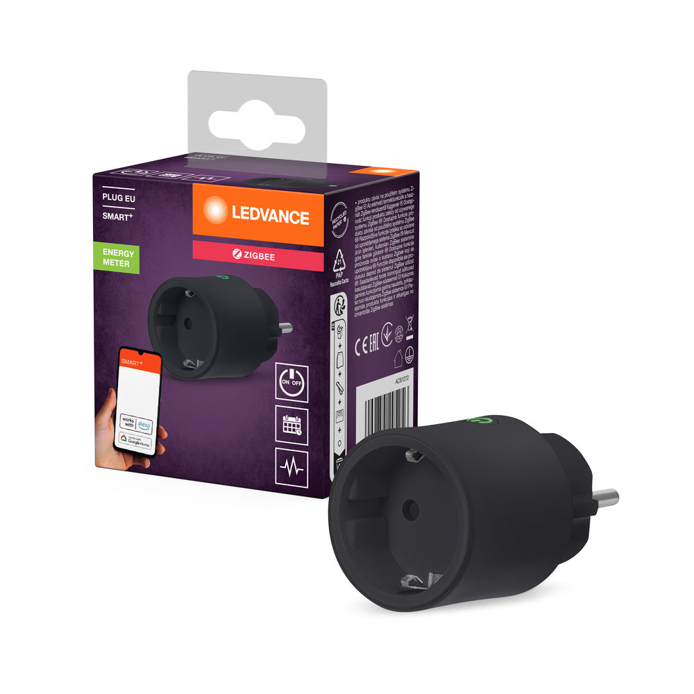 LEDVANCE ZigBee SMART+ Plug smarte indoor Steckdose, schwarz