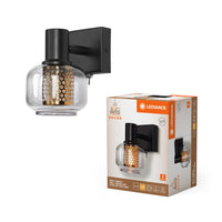 LEDVANCE Decor Spot Firefly Wandleuchte, OSRAM Lampe inklusive, schwarz, 1 x 2.8W, E14