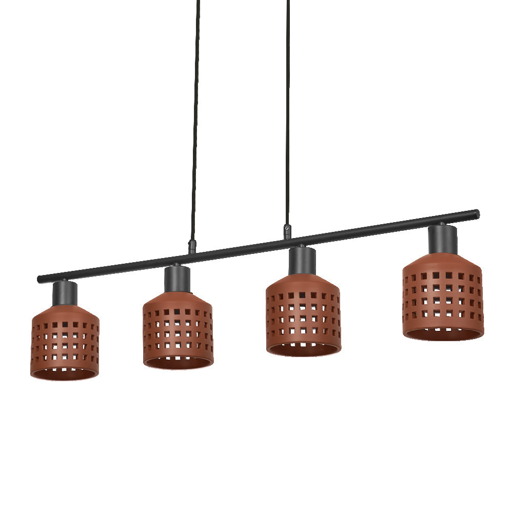 Decor Clay Windows Pendant Pendelleuchte LN 4XE27 Brown