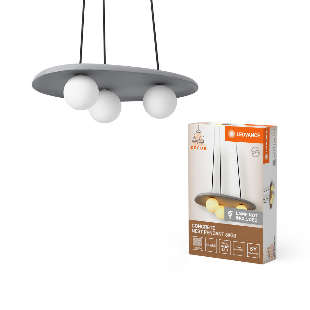 Decor Concrete Nest Pendant Pendelleuchte 3XG9 Grey