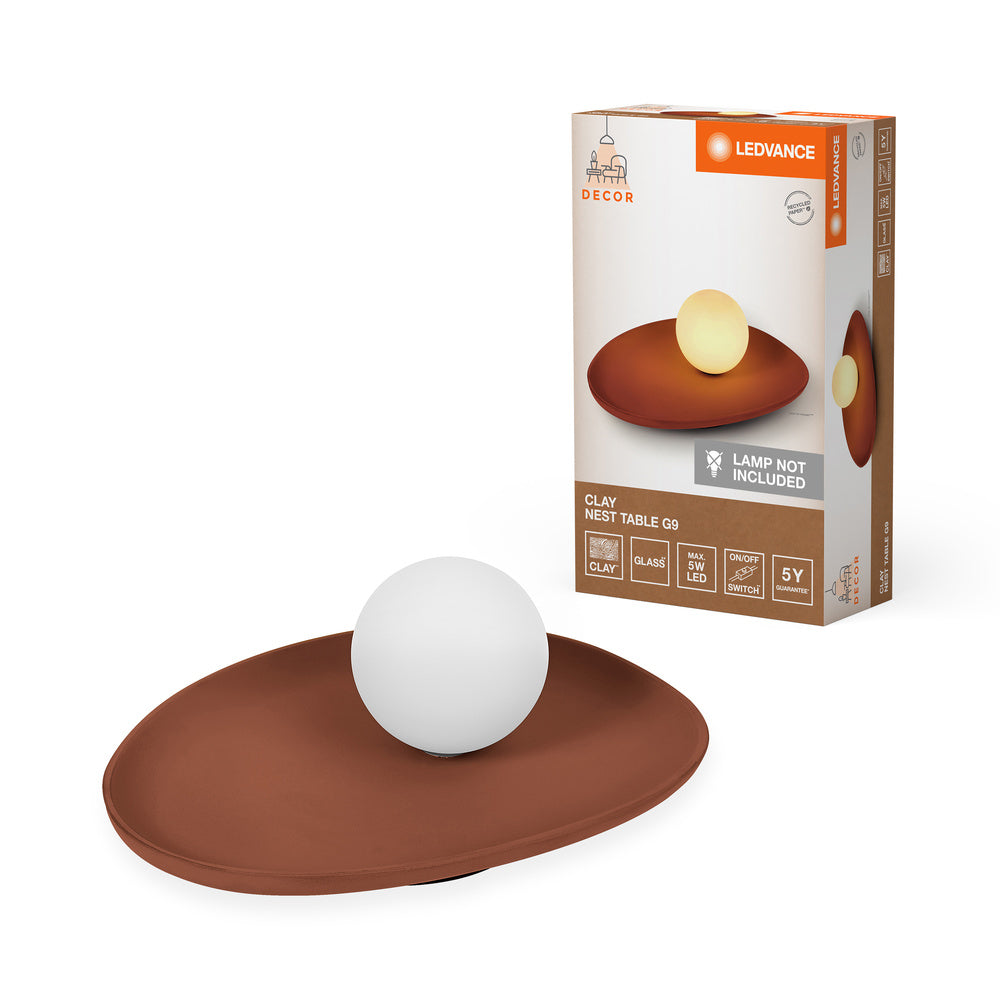 Decor Clay Nest Table Tischleuchte 1XG9 Brown