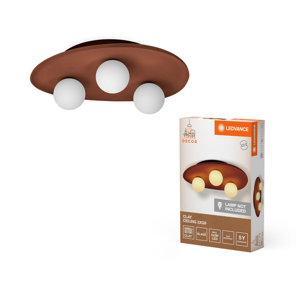 Decor Clay Nest Ceiling Deckenleuchte 3XG9 Brown