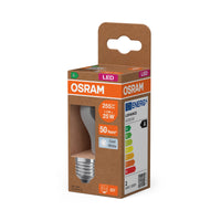 OSRAM LED CLASSIC P ENERGY EFFICIENCY A , LED-Lampe, Bleifreies Glas, Klar, 1,2 W, (ex 25 W), 255 lm, Kaltweiß, 4000 K, Energieeffizienzklasse: A, CRI 80