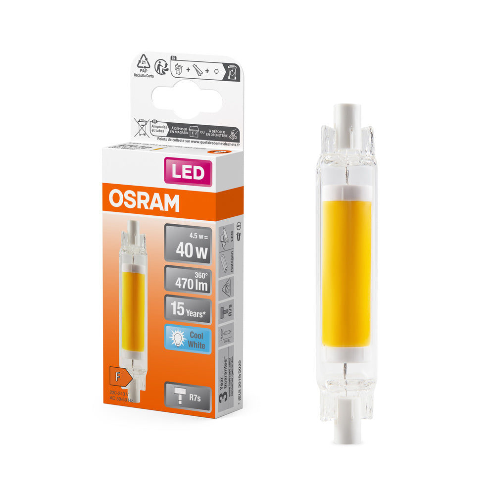 OSRAM LED Slim Line Lampe, 4.5W, R7s, Kaltweiß 4000K-LEDVANCE Shop