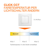 LEDVANCE ORBIS Flame Badezimmer Wandleuchte 5.5W Click CCT IP44 schwarz