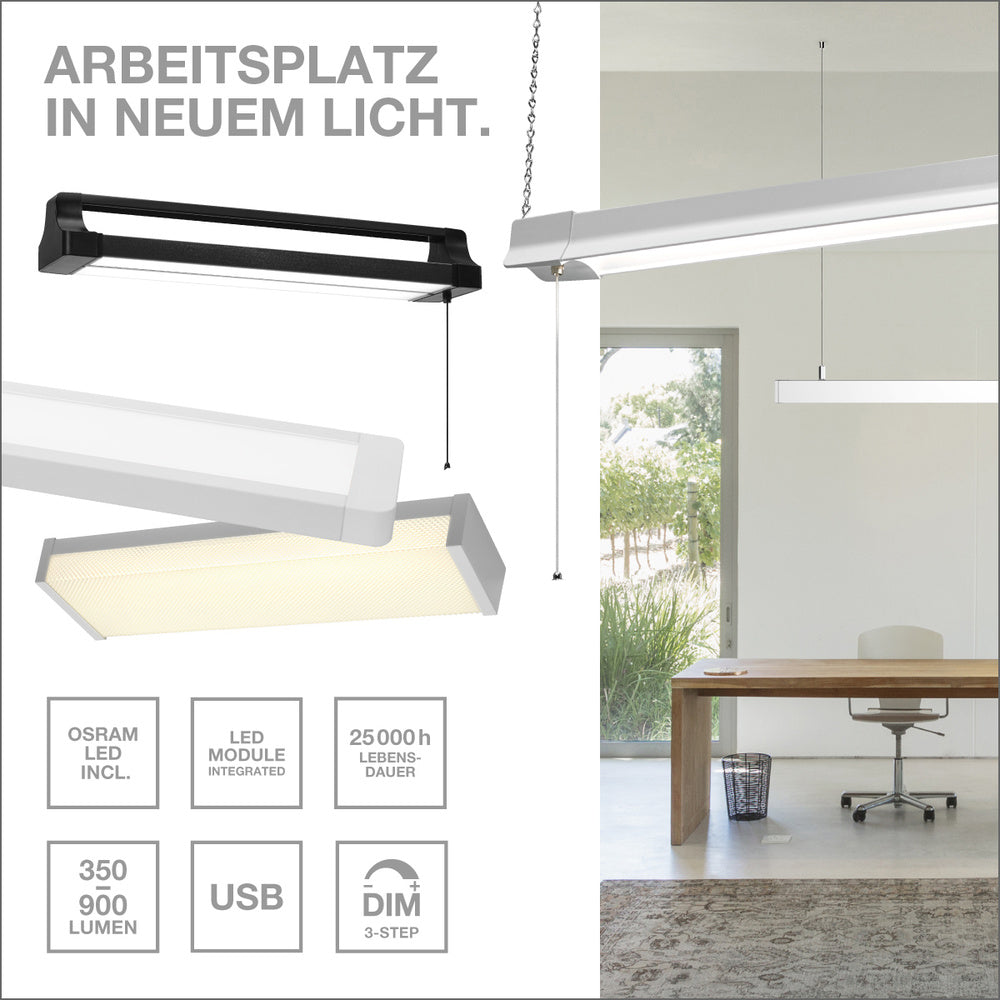 LEDVANCE OFFICE LINE Desk Banker Schreibtischleuchte 7W CCT Dimmable White, 528 lm, 3000 K / 4000 K / 6500 K, Warmweiß|Kaltweiß|Kaltes Tageslicht-LEDVANCE Shop