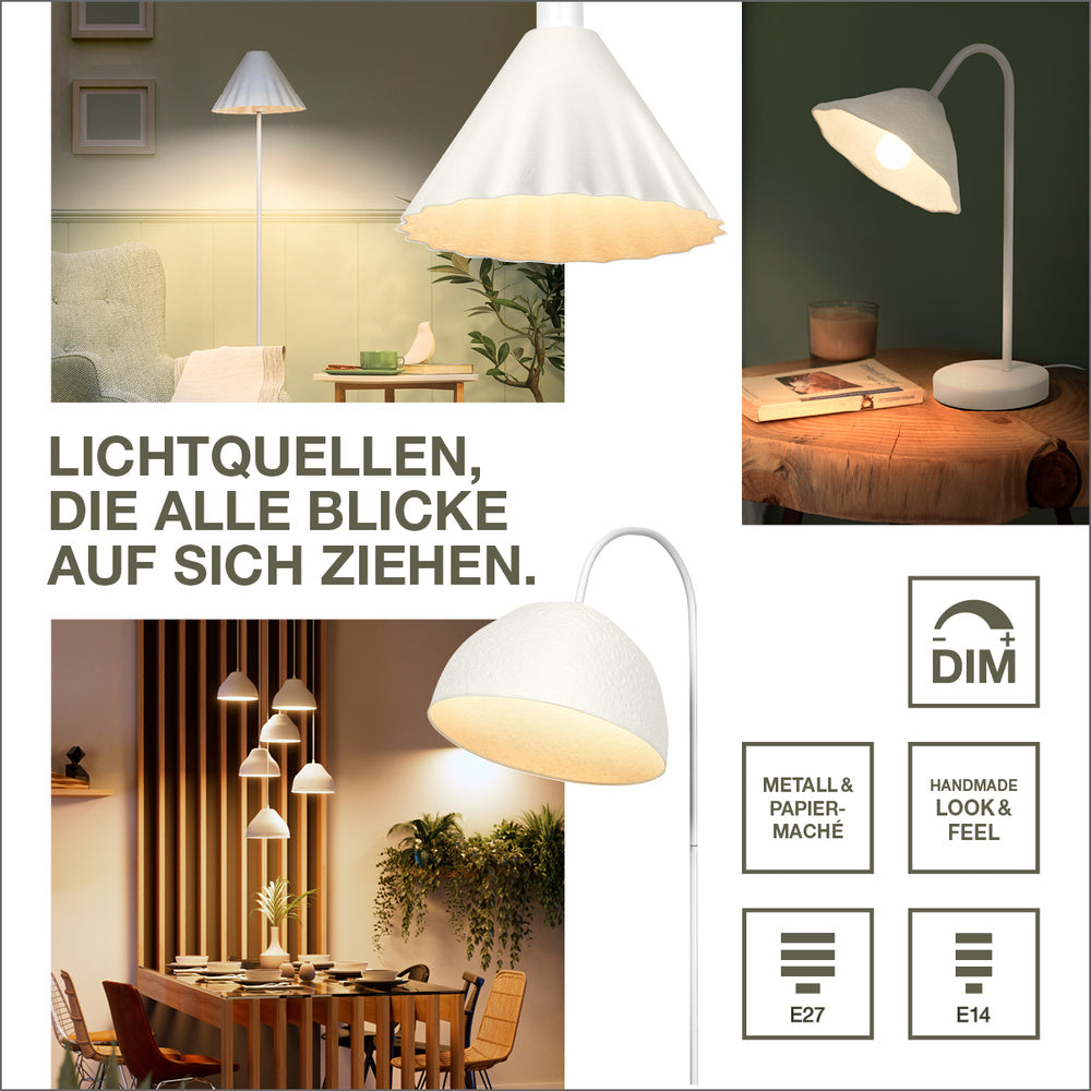 LEDVANCE DECOR Pendelleuchte 3-flammig Decor Camel Bell weiß, E14