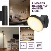 LEDVANCE Decor Spot Moon Deckenleuchte schwarz, 1 Spot, 5.5W