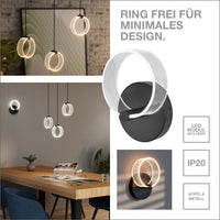 Decor Circle 1XPendant Pendelleuchte PL 8W Click CCT Black