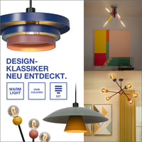 OSRAM DECOR Straw Deckenleuchte, 5-flammig, E27, Multicolor