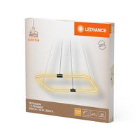 LEDVANCE DECOR Tetragon Pendelleuchte, 18W, 3000K, 2000lm, Warmweiß, Click DIM