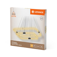 LEDVANCE DECOR Tetragon Pendelleuchte, 23W, 3000K, 2500lm, Warmweiß, Click DIM