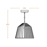 LEDVANCE DECOR Cage Bell Pendelleuchte, schwarz/braun, E27