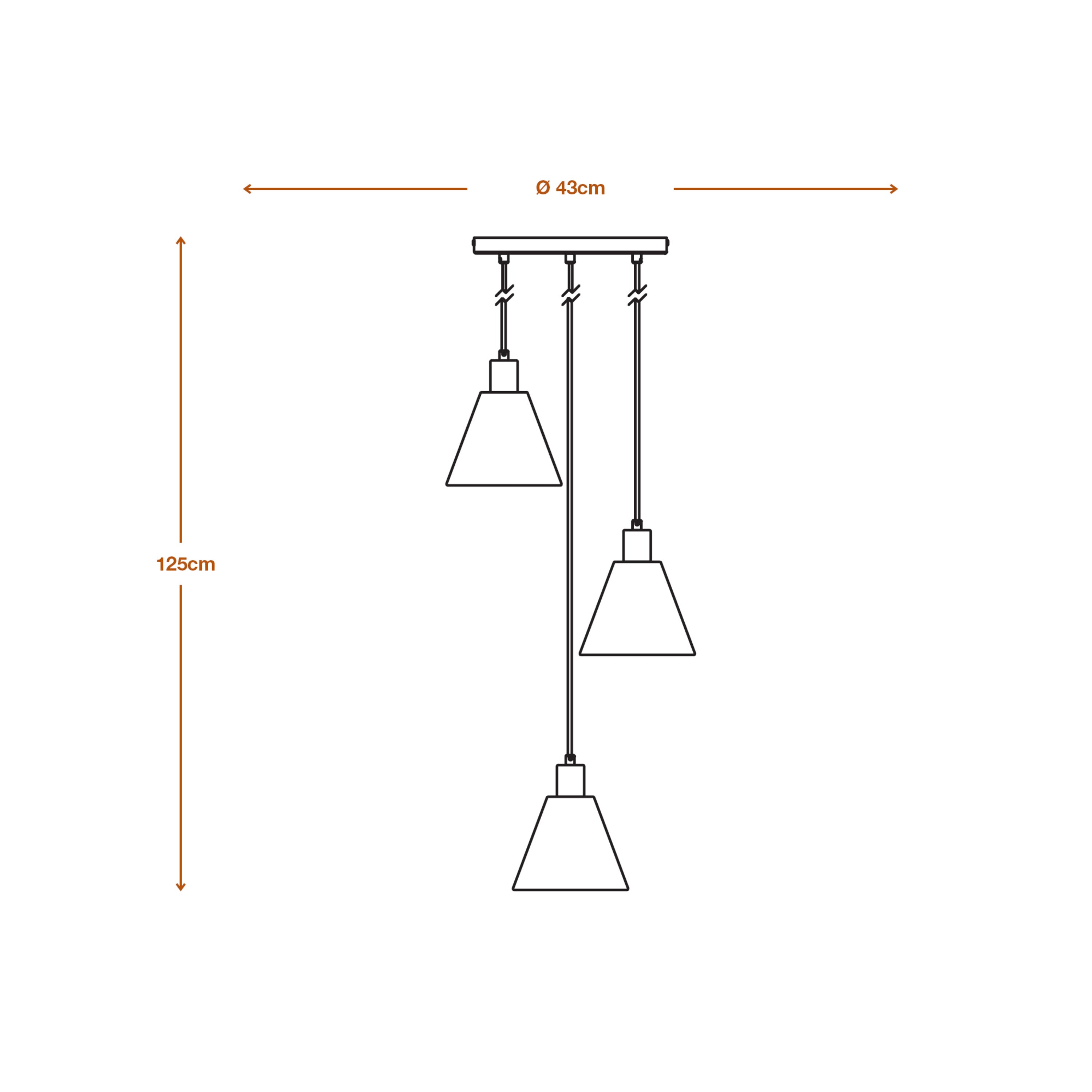 LEDVANCE Pendelleuchte 3-flammig Decor Raffia – Ø 43 Cm, Grün, Aus Bast & Metall, Nachhaltig & Einfach Montierbar