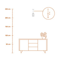 LEDVANCE DECOR Concrete Sim Beton Pendelleuchte, E27, 115 mm, inkl. Leuchtmittel