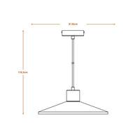 LEDVANCE DECOR Concrete Wood Beton Pendelleuchte, E27, 320 mm, inkl. Leuchtmittel