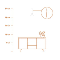 LEDVANCE DECOR Concrete Wood Beton Pendelleuchte, E27, 220 mm, inkl. Leuchtmittel