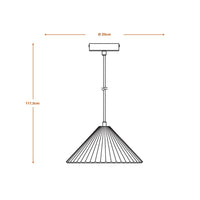 LEDVANCE DECOR Concrete Pyramid Beton Pendelleuchte, E27, 250 mm, inkl. Leuchtmittel