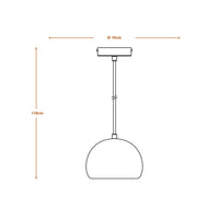 LEDVANCE DECOR Plaster Gips-Leuchte, Pendelleuchte E27, 160 mm, inkl. Leuchtmittel