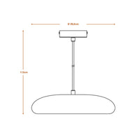 LEDVANCE DECOR Plaster Gips-Leuchte Pendelleuchte, E27, 298 mm, inkl. Leuchtmittel