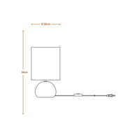 LEDVANCE DECOR Impact Tischleuchte Beige und Grau, E27