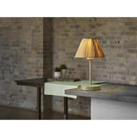 LEDVANCE DECOR Tischleuchte Decor Raffia grün-braun, E27, 200 mm