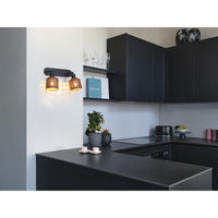 OSRAM DECOR Clay Windows Wandleuchte Braun, 2-flammig, E27